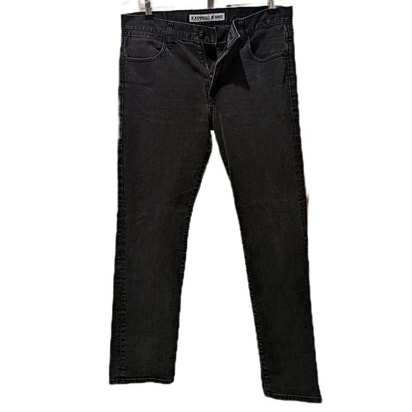 Express Jeans Rocco Slim Fit Straight Leg Jeans - Picture 1 of 7